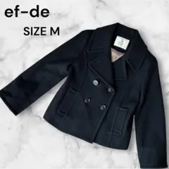ef-de エフデ　ウールカシミヤ　コート　M レディース　ブラック　入学式のサムネイル