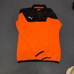 PUMA オレンジ ブラック 長袖ジャージ