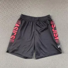 ASICS バスケットボールパンツ 黒赤