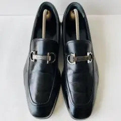 サルバトーレ フェラガモ 黒 ガンチーニローファー 25cm 除菌・消臭済み