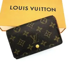 ルイヴィトン　ポルトモネ　ビエ　トレゾール　M61736 モノグラム　二つ折財布