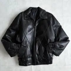 中綿 レザージャケット