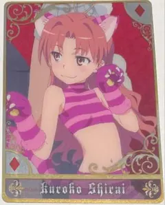 とある科学の板状菓子・描き起こしリンクカード・不思議の国のアリス・白井黒子