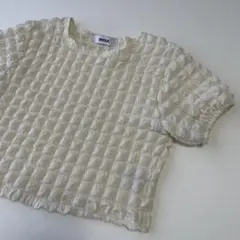 レディース半袖Tシャツ　ブラウス　ぽこぽこTシャツ