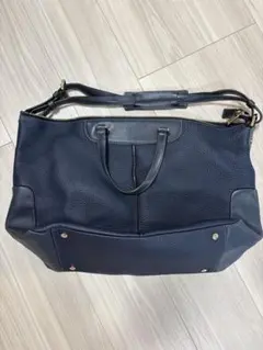 【極美品】TOD'S トッズ　2way ビジネスバッグ　ネイビー　レザー 極美品】TOD'S トッズ 2way ビジネスバッグ ネイビー レザー - メルカリ