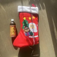 クリスマス　ソックス　くつ下　サンタデザイン 赤