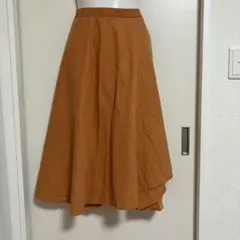 オレンジブラウンロングスカート　マキシ丈センスオブプレイスバイアーバンリサーチ