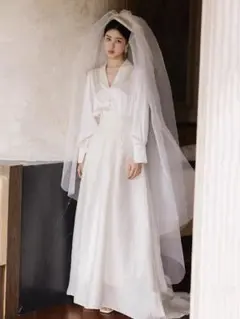 ウェディングドレス ベール 手袋 セット XLサイズ 白