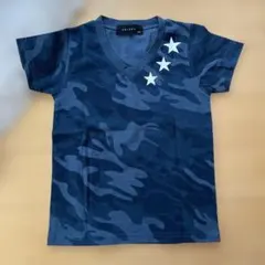 SHISKY 迷彩柄 Vネック Tシャツ 110のサムネイル