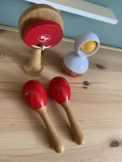 KPマスカラ、KPカスタネット、BRIOラトル　おもちゃまとめ売りセット