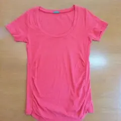 UNITED COLORS OF BENETTON 半袖Tシャツ ピンクのサムネイル