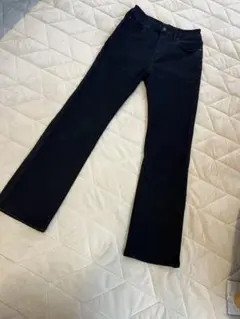 ジーナシス JEANASIS ブラックデニム ストレートパンツ