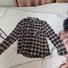Silver Moon チェック柄長袖シャツ Lサイズ