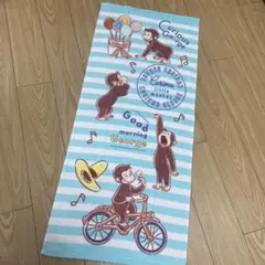 大人気！可愛い　おさるのジョージ柄フェイスタオル！