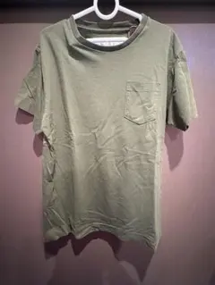 NECESSARY or UNNECESSARY ポケットTシャツ カーキ XL