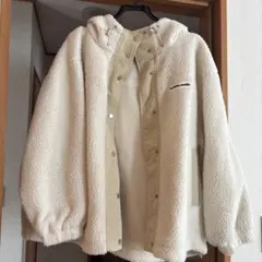 値下げ❌お買い得　可愛い❤︎JaVa フリースジャケット ホワイト