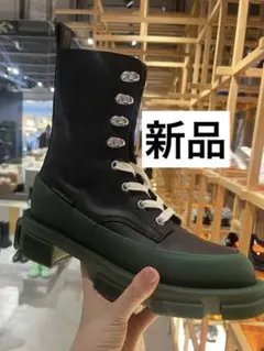 【新品未使用】both × monse コラボブーツ 黒緑