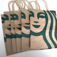 スターバックス クラフト紙バッグ 6枚セット
