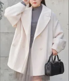 Chico シャギーダブルミドル丈コート