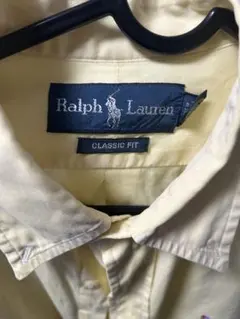 Ralph Lauren クラシックフィット 長袖シャツ 黄色