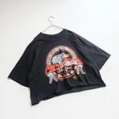 90s USA製　クロップド　バイク　Tシャツ ハーレーダビッドソン