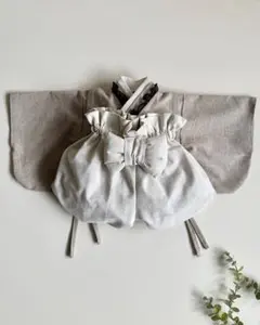 【70size】ベビー袴｜ベージュ｜バースデー・初節句・百日祝い・お宮参り