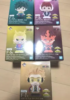 一番くじ 僕のヒーローアカデミア　紡がれる想い　F 賞SOFVICちゅ　5点