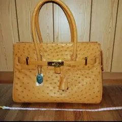 【中古品】　オーストリッチ　バッグ　OSTOMO JRA認定