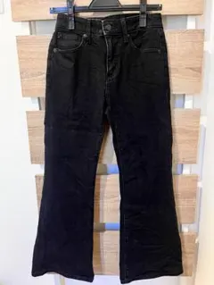 GUフレアデニムパンツ