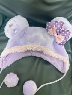 【最終値下げ】ディズニーファンキャップ　ミニーパープル