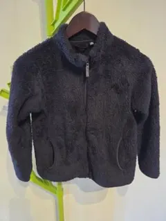 紺 フリースジャケット ジップアップ