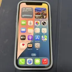 Apple iPhone 12 mini ブルー 本体 シリコンケース付き