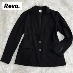 Revo. テーラードジャケット　黒　シアサッカー生地　Ｓのサムネイル