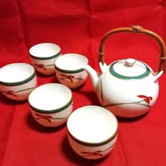 香蘭社の 急須と 湯呑5客