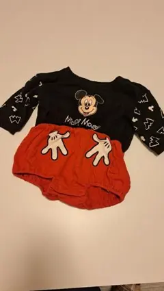 美品☆リトシー☆ディズニー☆ミッキーマウス ロンパース☆ミッキー☆
