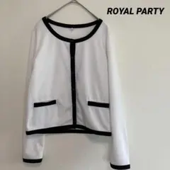 ROYAL PARTY ロイヤルパーティー　カーディガン　ホワイト　シンプル