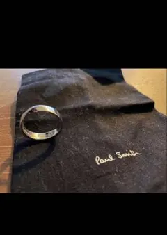 美品✨ Paul Smith メンズ ロゴプレート クラフトマンシルバーバングル