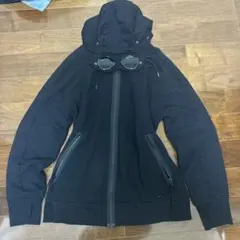 C.P. COMPANY ブラックパーカー ゴーグル付き
