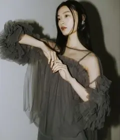 decorative tulle tops アンドレスド