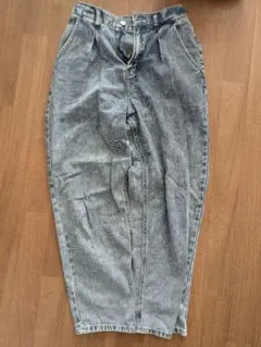 デニムパンツ ゴムウエスト