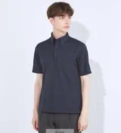 スーツセレクト　ダウンボタンビスビスポロシャツ　ネイビー　【4Sシャツ】　完売品