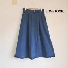 LOVETOXIC ラブトキシック　デニムフレアスカート　160