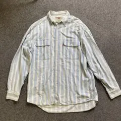 Levi's 水色ストライプ長袖シャツ 値下げ交渉可能です