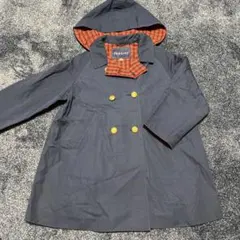 再値下げ 美品 ファミリア 紺 コート 110