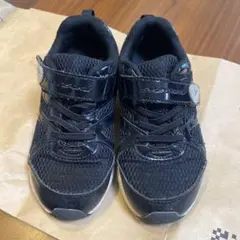 瞬足　サイズ19cm 黒　ハート