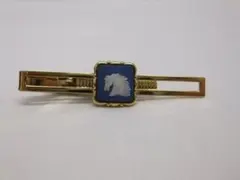 ウェッジウッドWEDGWOOD タイピン 馬 ホース ジャスパーブルーイギリス製のサムネイル