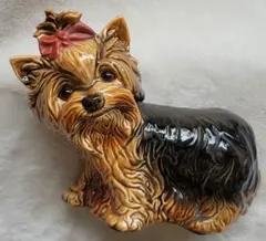 Gebel ゲーベル ドイツ製 置物 陶器 ヨークシャーテリア 犬 Gebel ゲーベル ドイツ製 置物 陶器 ヨークシャーテリア 犬