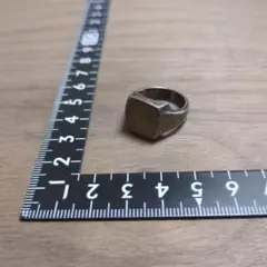 ビンテージ シルバー925 印台リング 約14号