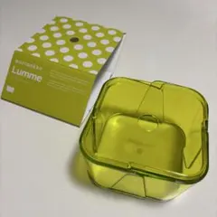 マリメッコ コンテナ　ライム②美品　収納容器　スケルトン　marimekkoのサムネイル