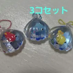 貝殻型　オイルチャーム　キーホルダー　金魚　出目金 　3点セットのサムネイル